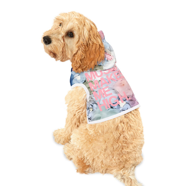 MMMH Pet Hoodie: Flowers | Light Pink