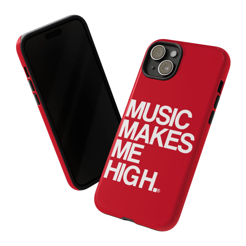 MMMH Classic Phone Case: Dark Red | White