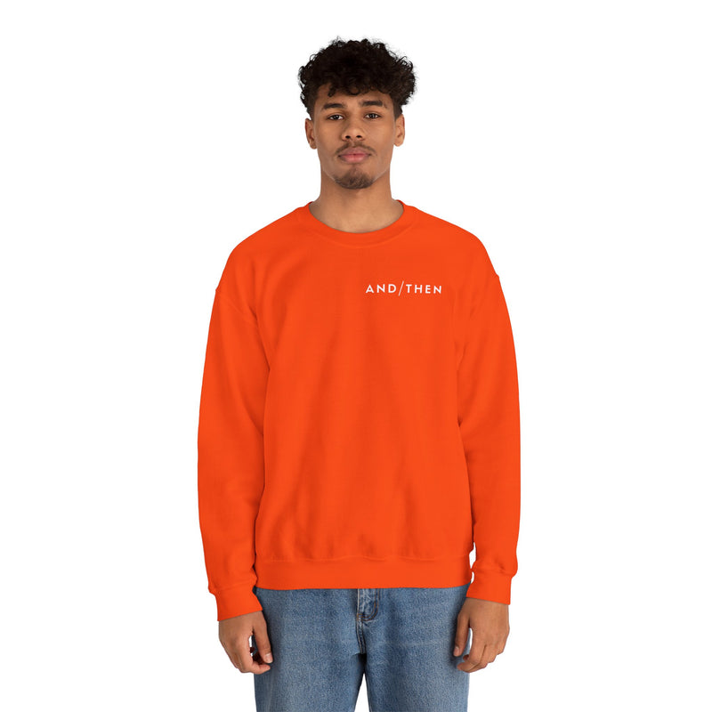 IJTT Unisex Sweatshirt: AT Slash White | Orange