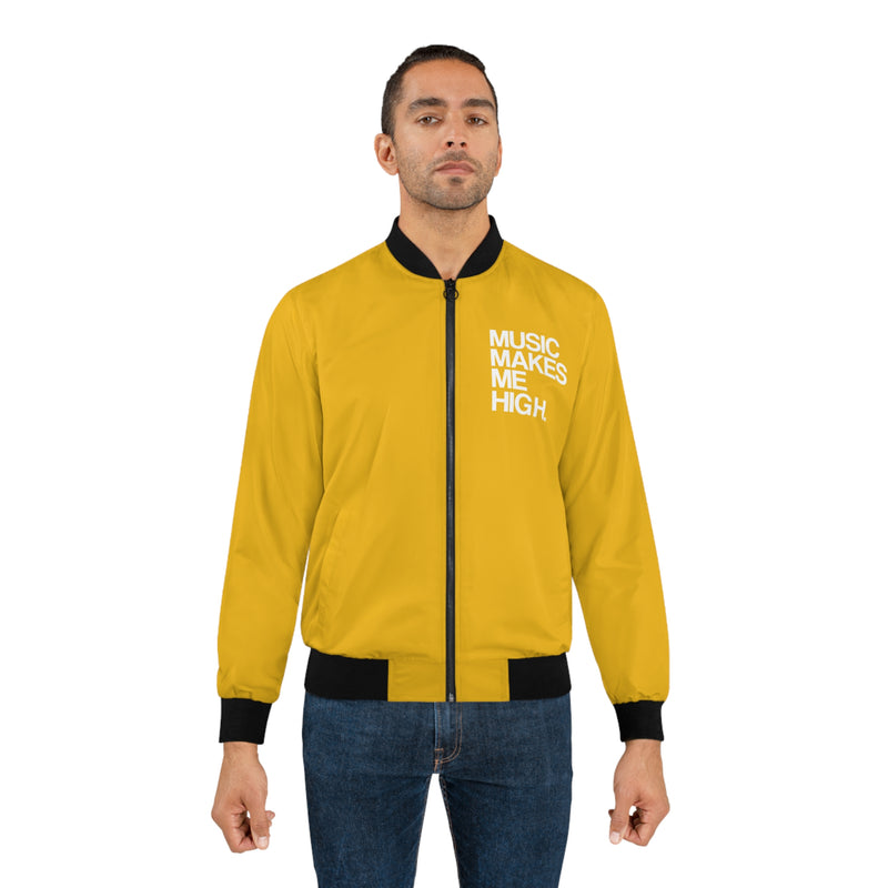 MMMH Bomber Jacket: Yellow | White Lettering