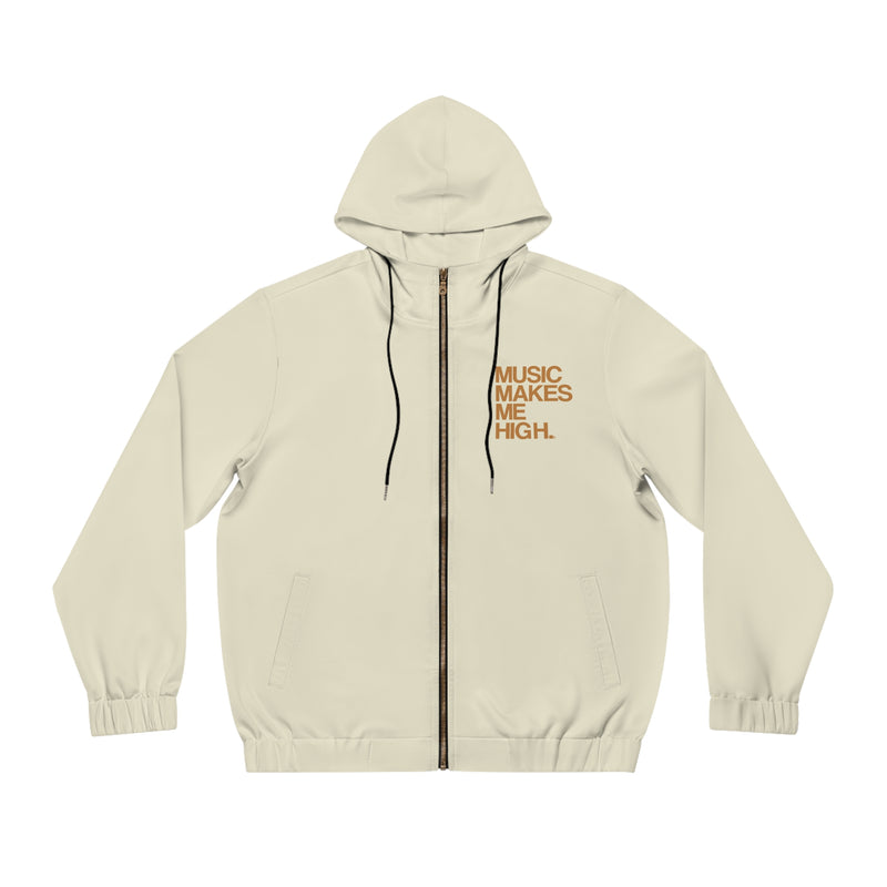 MMMH Unisex Zip Hoodie: Beige | Light Brown