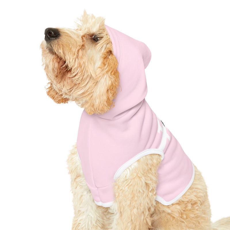 IJTT Pet Hoodie: AT Strike White | Light Pink