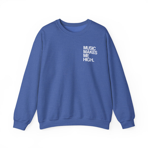 MMMH Unisex Sweatshirt: Heather Sport Royal | White Lettering