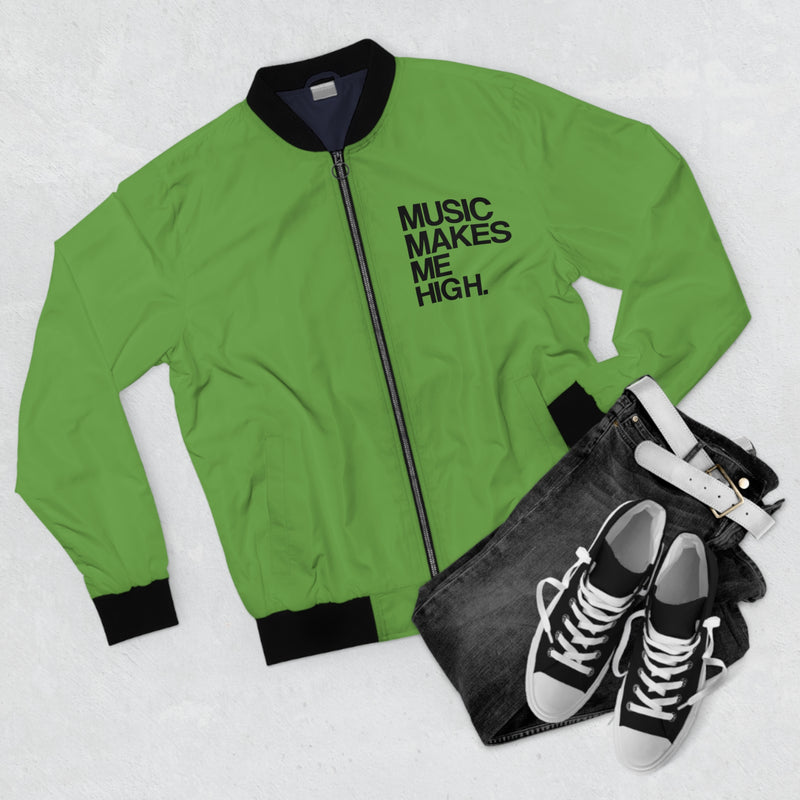 MMMH Bomber Jacket: Green | Black Lettering