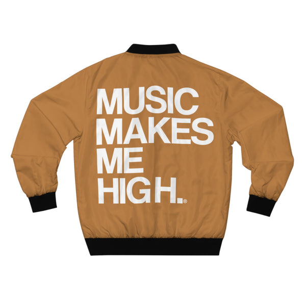 MMMH Bomber Jacket: Light Brown | White Lettering