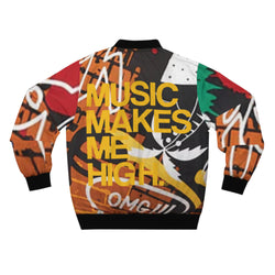 MMMH Unisex Bomber Jacket: Color Graffiti | Yellow