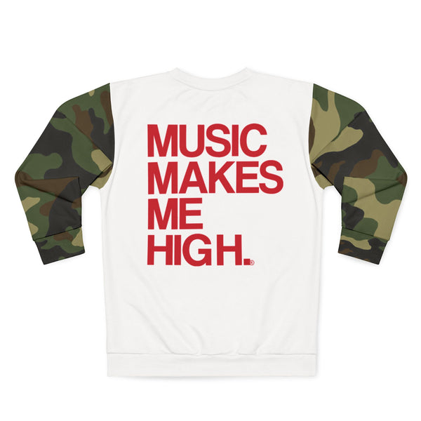 MMMH Unisex Sweatshirt: Camo/White | Red