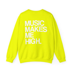 MMMH Unisex Sweatshirt: Safety Green | White Lettering