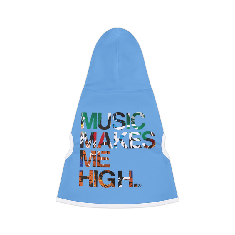 MMMH Pet Hoodie: Light Blue | Graffiti