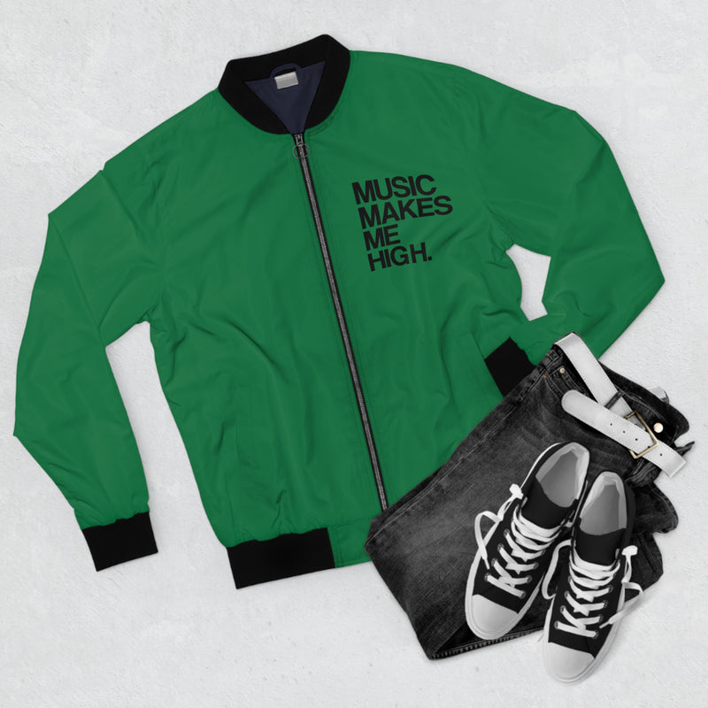 MMMH Unisex Bomber Jacket: Dark Green | Black