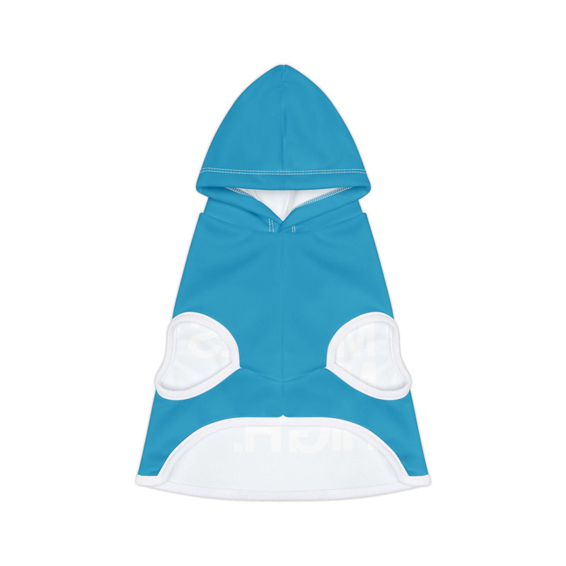 MMMH Pet Hoodie: Turquoise | White