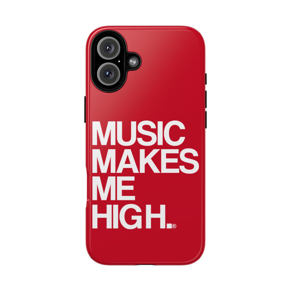 MMMH Classic Phone Case: Dark Red | White