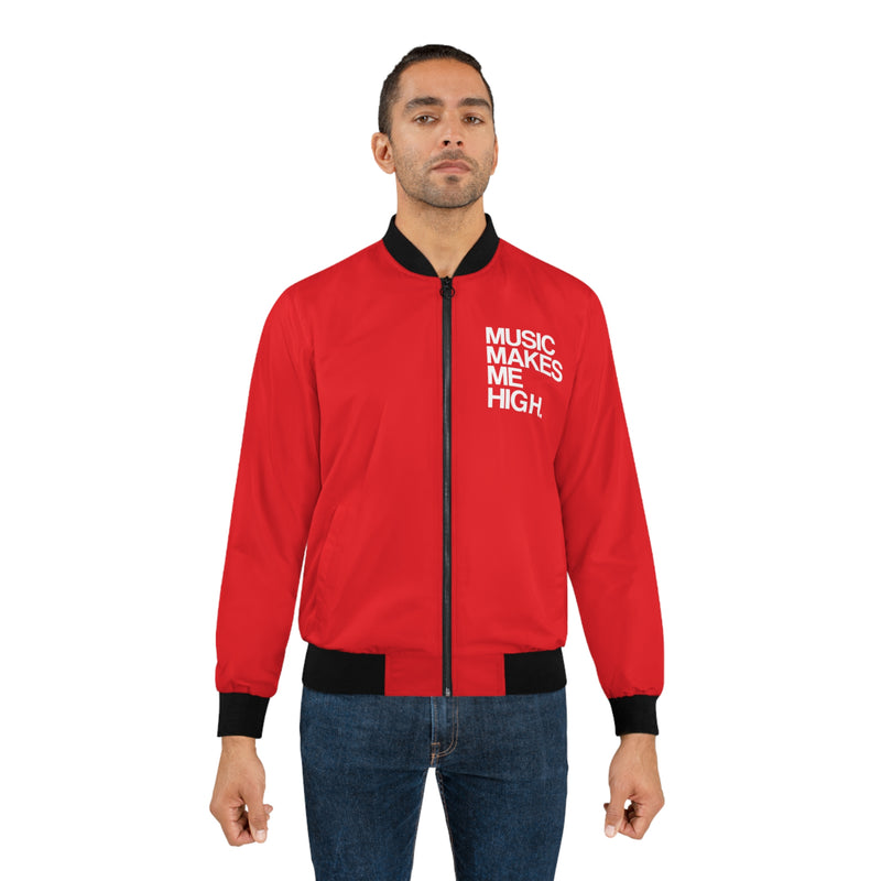 MMMH Unisex Bomber Jacket: Red | White