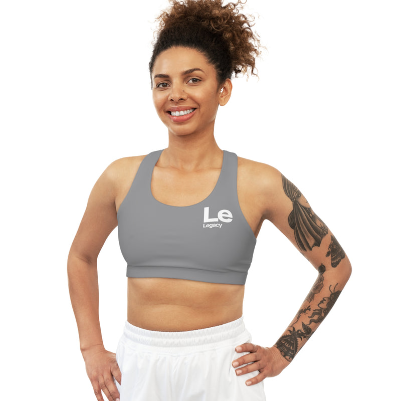 NOVL Sports Bra: Legacy Grey | White