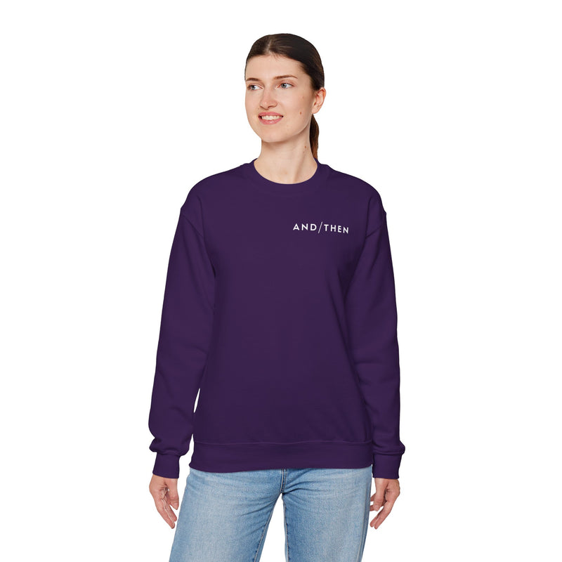 IJTT Unisex Sweatshirt: AT Slash White | Purple