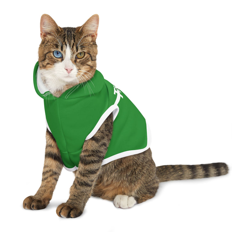 IJTT Pet Hoodie: AT Strike White | Irish Green