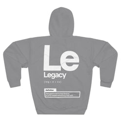 NOVL Unisex Hoodie: Legacy Grey | White