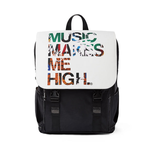 MMMH Backpack: White | Graffiti