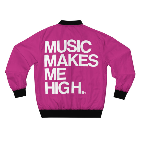 MMMH Bomber Jacket: Pink | White Lettering