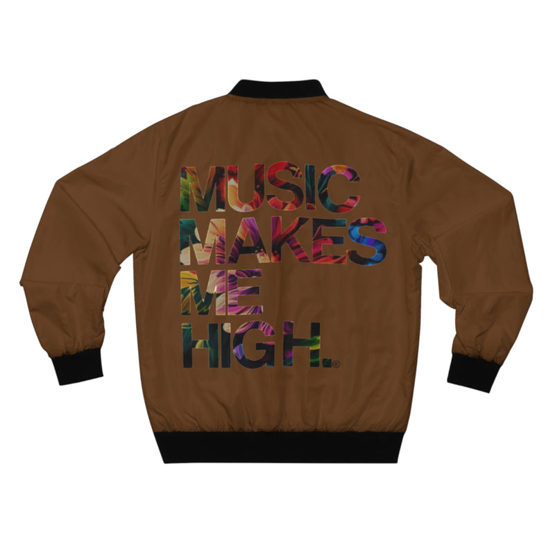 MMMH Unisex Bomber Jacket: Brown | Floral