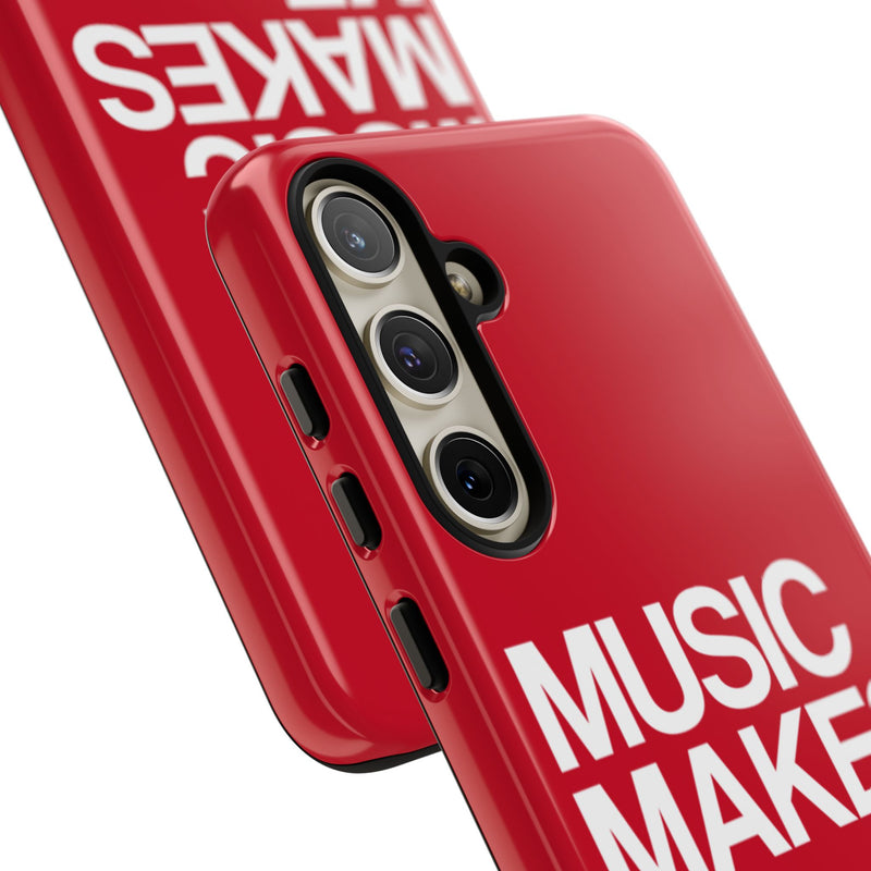 MMMH Classic Phone Case: Dark Red | White