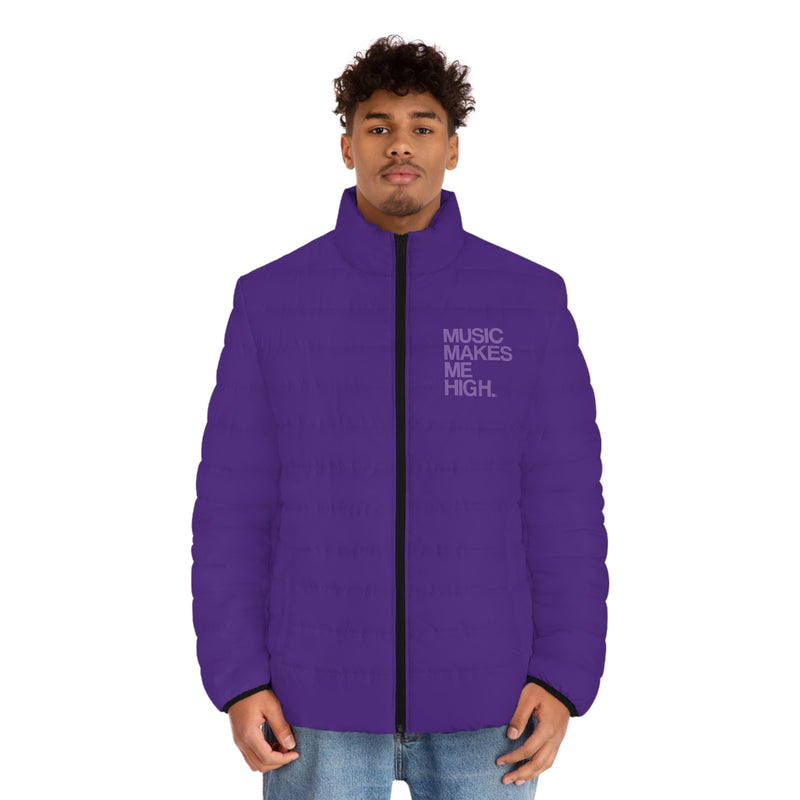 MMMH Men's Puffer Jacket: Purple | Light Purple