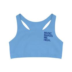 MMMH Sports Bra: Light Blue | Dark Blue