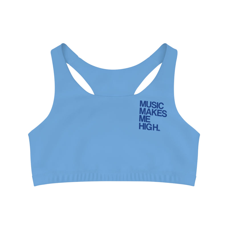 MMMH Sports Bra: Light Blue | Dark Blue