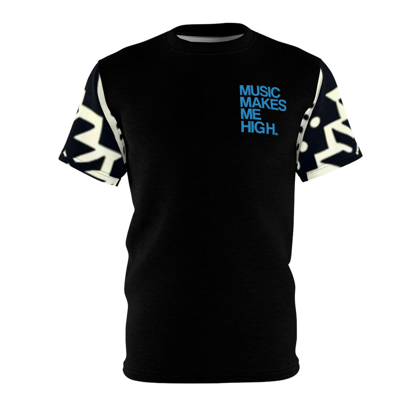 MMMH Unisex T-Shirt: Black Abstract/Black | Blue