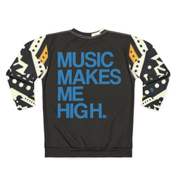 MMMH Unisex Sweatshirt: Black Abstract/Black | Blue