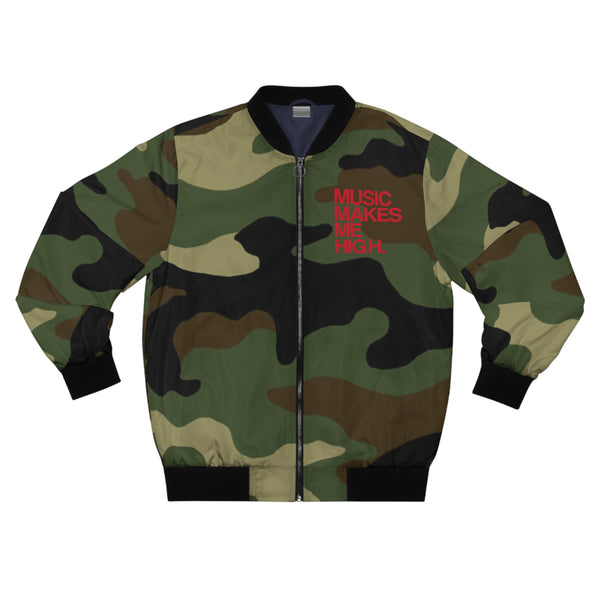 MMMH Unisex Bomber Jacket: Camo | Red