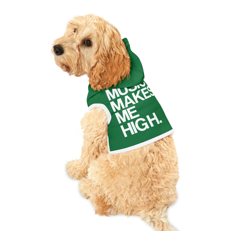 MMMH Pet Hoodie: Dark Green | White