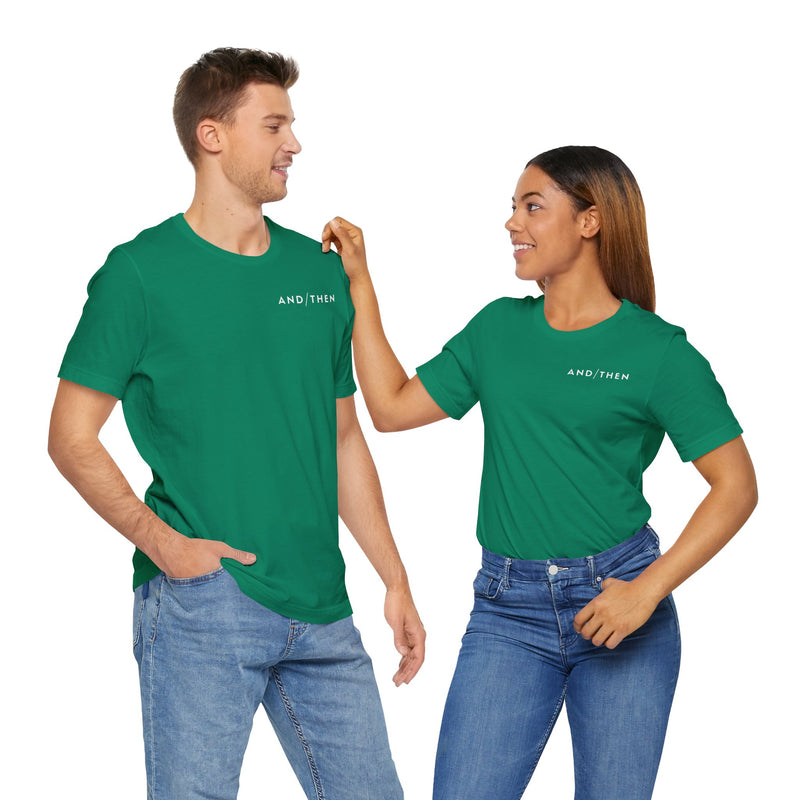 IJTT Unisex T-Shirt: AT Slash White | Kelly Green