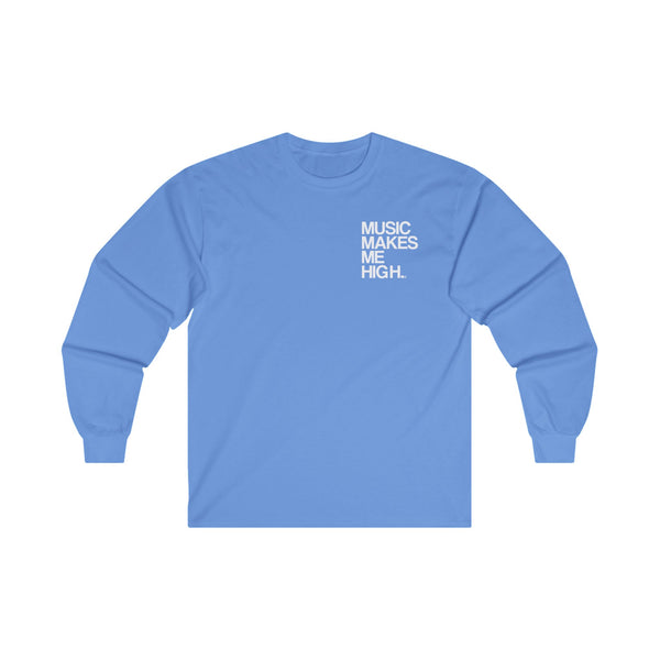 MMMH Unisex Long Sleeve Tee: Carolina Blue | White