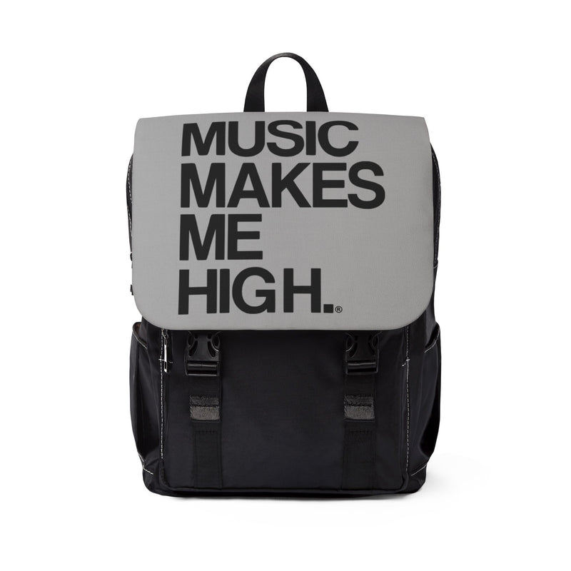 MMMH Backpack: Light Grey | Black Lettering