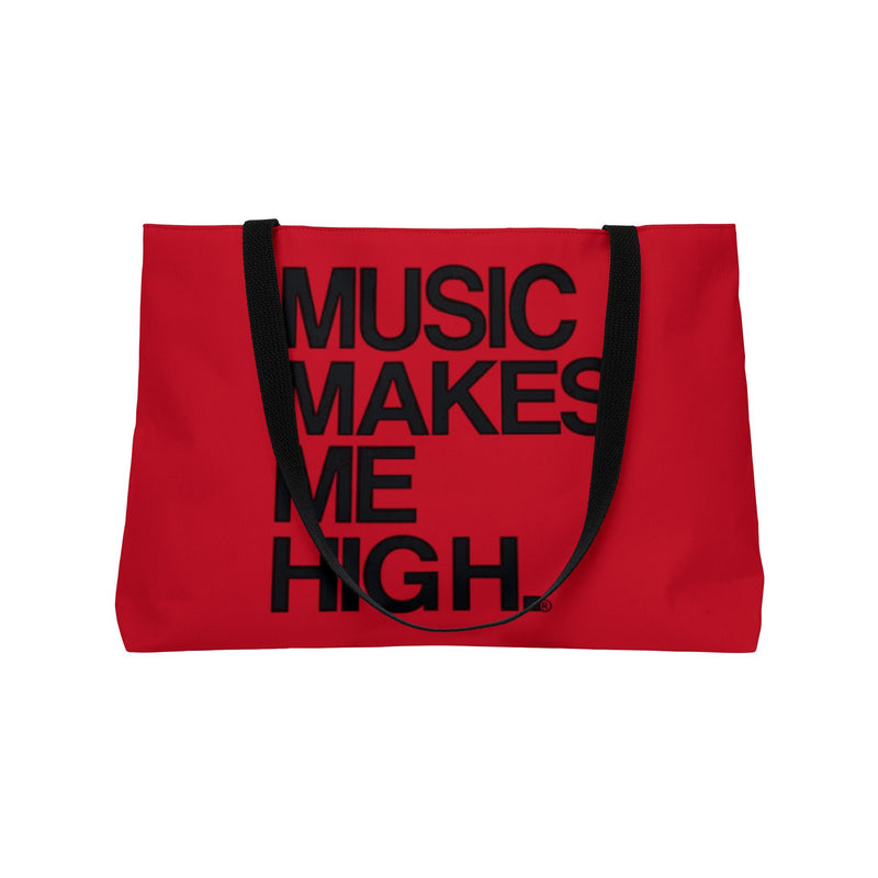 MMMH Weekender Bag (Black Handle): Red | Black