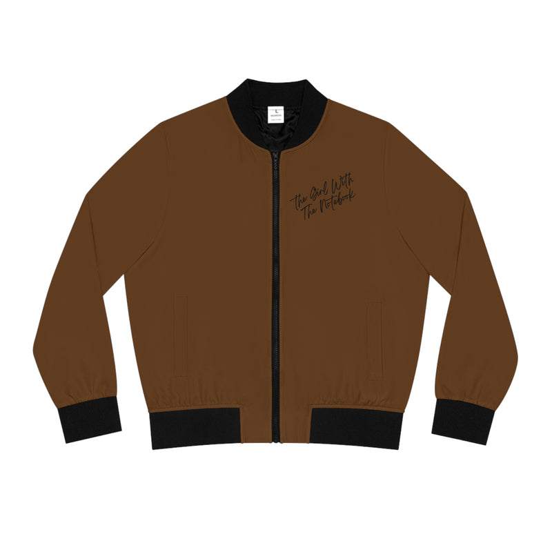 TGWTN Women's Bomber Jacket: Black | Brown