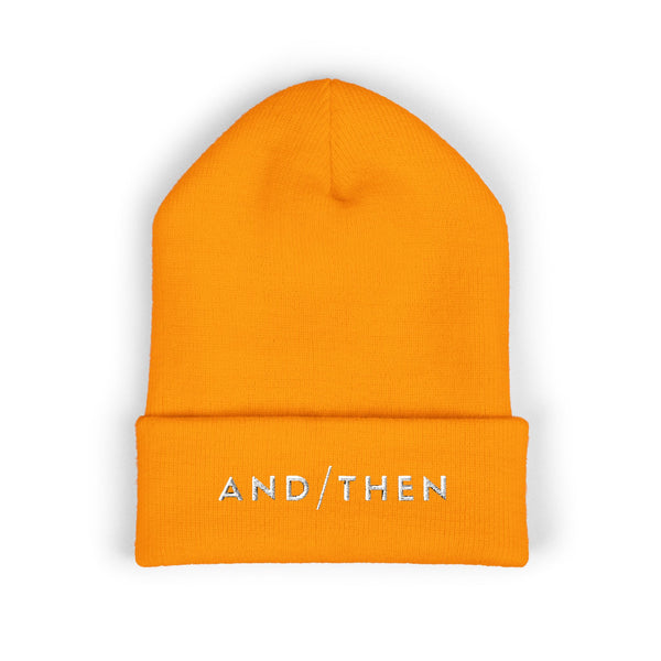 IJTT Beanie Hat: AT Slash White | Gold