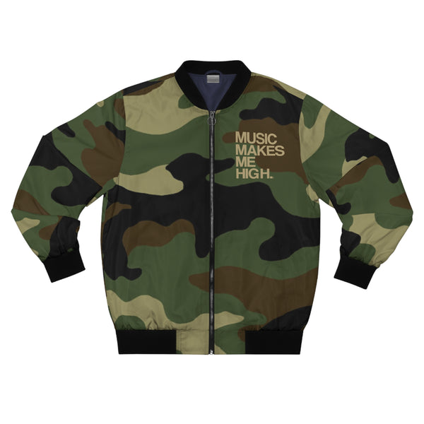 MMMH Unisex Bomber Jacket: Camo | Gold