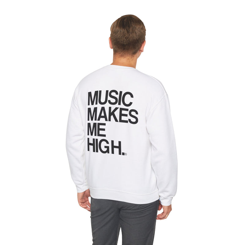 MMMH Unisex Sweatshirt: White | Black Lettering