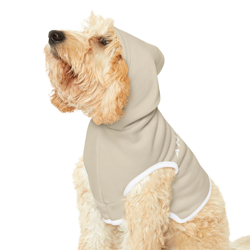 IJTT Pet Hoodie: AT Slash White | Tan