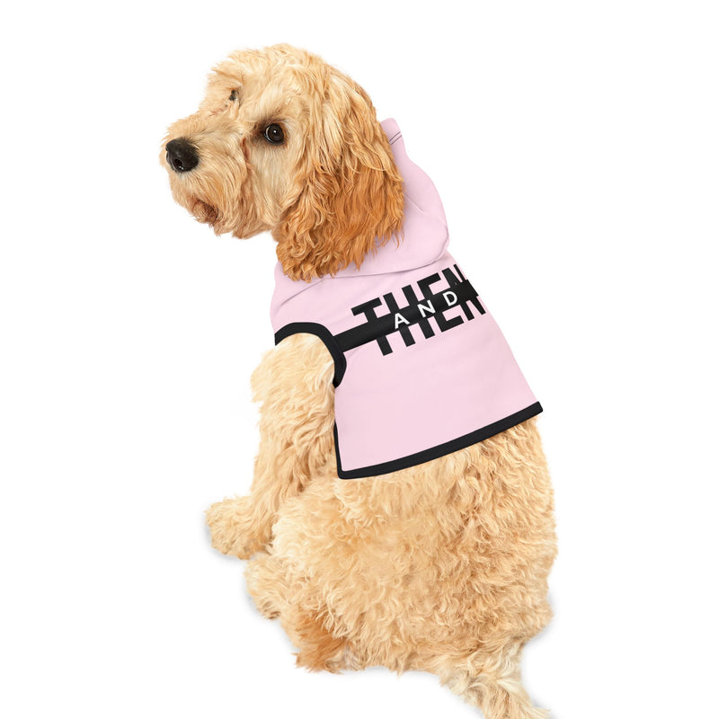 IJTT Pet Hoodie: AT Strike Black | Light Pink