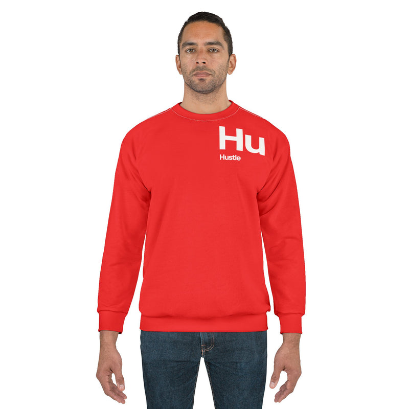 NOVL Unisex Sweatshirt: Hustle White | Red