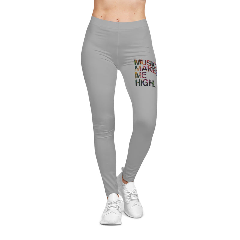 MMMH Leggings: Light Gray | Floral