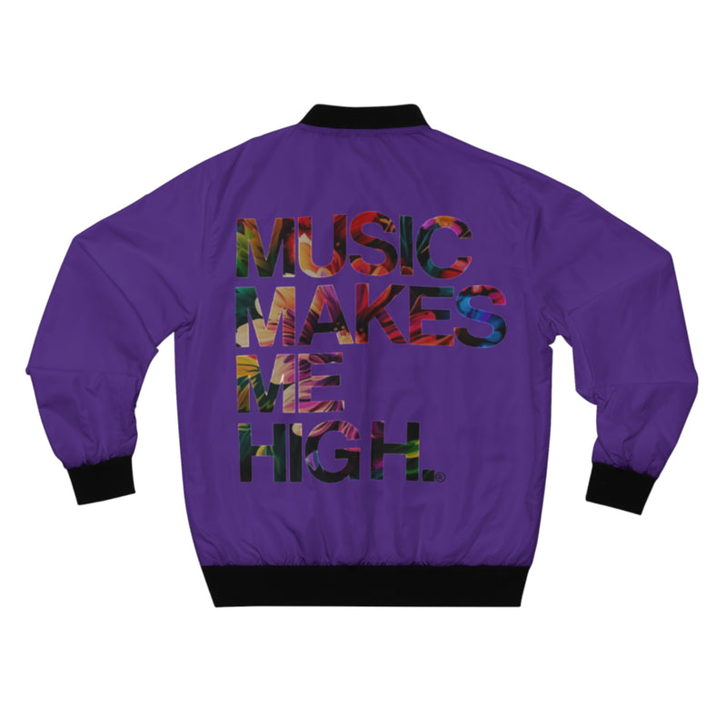 MMMH Unisex Bomber Jacket: Purple | Floral