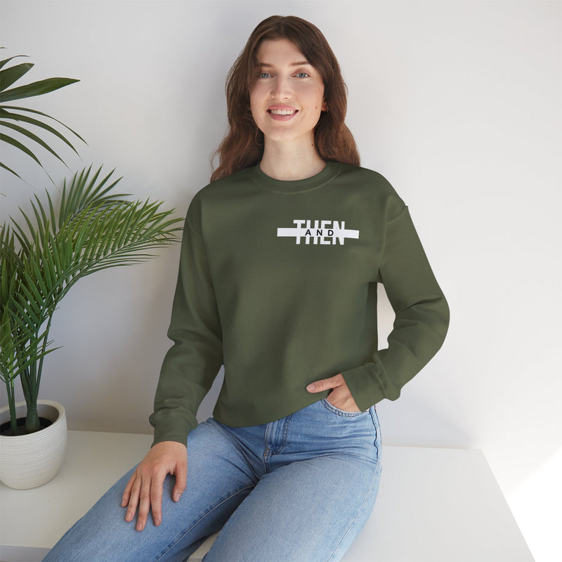 IJTT Unisex Sweatshirt: AT Strike White | Army Green