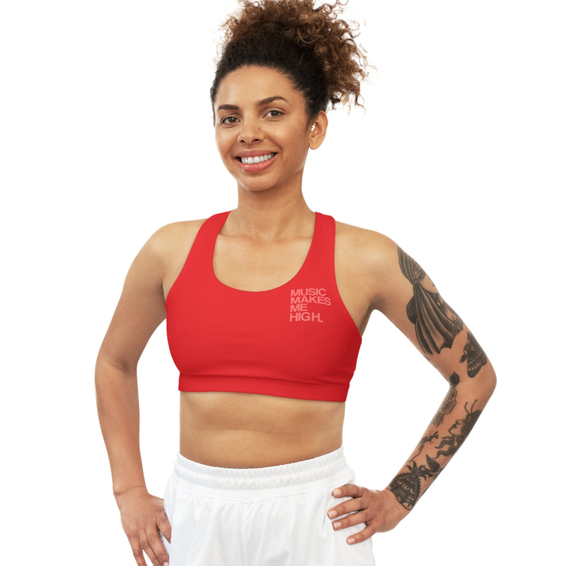 MMMH Sports Bra: Red | Light Red