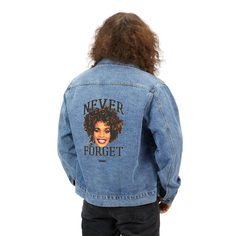 MMMH Denim Jacket: Never Forget Whitney