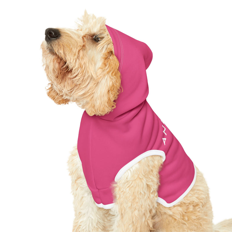 IJTT Pet Hoodie: AT Slash White | Pink