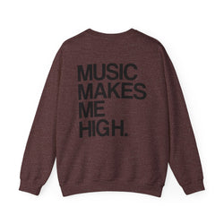 MMMH Unisex Sweatshirt: Heather Sport Dark Maroon | Black Lettering